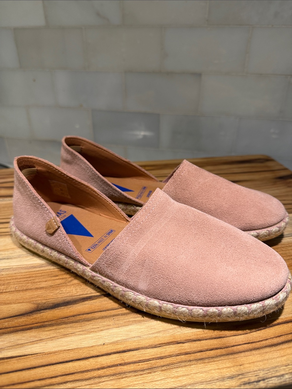 Verbenas Slip-On Espadrille Loafer - Pink Suede
